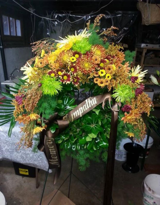 Masculine Funeral Wreath
